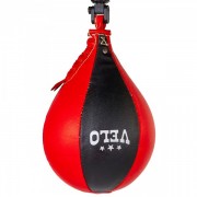 Груша боксерська пневматична VELO (ULI-8002) 28x17см чорний-червоний