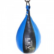 Груша боксерська підвісна LEV (LV-2811) 65x35см чорний-синій