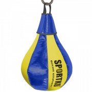 Груша боксерская подвесная SPORTKO (GP-1) 50x24см Желтый-синий