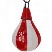 Груша боксерская подвесная SPORTKO (GP-1) 50x24см Красный-серый