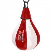 Груша боксерская подвесная SPORTKO (GP-1) 50x24см Красный-белый
