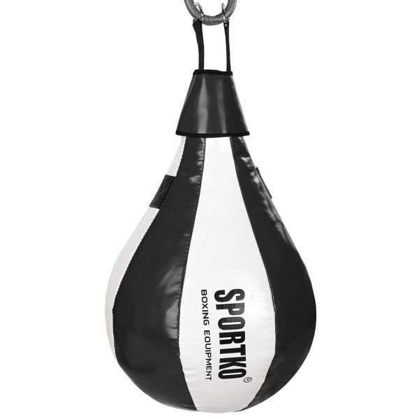 Груша боксерская подвесная SPORTKO (GP-3) 60x35см Черный-белый