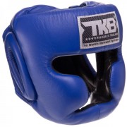Шлем боксерский в мексиканском стиле кожаный TOP KING Full Coverage (TKHGFC-EV) S Синий