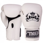 Рукавички шкіряні боксерські TOP KING (TKBGSA) 18 унцій Білий