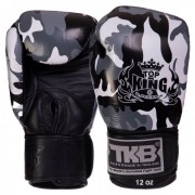 Рукавички боксерські TOP KING (TKBGEM-03) 14 унцій Камуфляж сірий