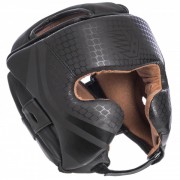 Шлем боксерский в мексиканском стиле кожаный VELO (VL-2225) L Черный
