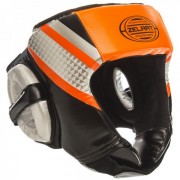 Шлем боксерский открытый ZELART (BO-1336) XL Оранжевый-черный