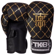 Перчатки боксерские кожаные TOP KING (TKBGCH) 8 унций Черный - золотой