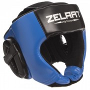 Шлем боксерский открытый ZELART (BO-1386) M Синий-чёрный