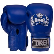 Рукавички шкіряні боксерські TOP KING (TKBGSV) 8 унцій Синій