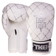 Рукавички шкіряні боксерські TOP KING (TKBGCH) 16 унцій Білий - срібний