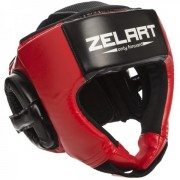 Шлем боксерский открытый ZELART (BO-1386) M Красный-чёрный