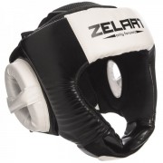 Шлем боксерский открытый ZELART (BO-1386) M Чёрный-белый