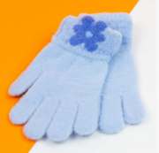 Перчатки для девочек XS (арт. 21-25-31) светло-синие