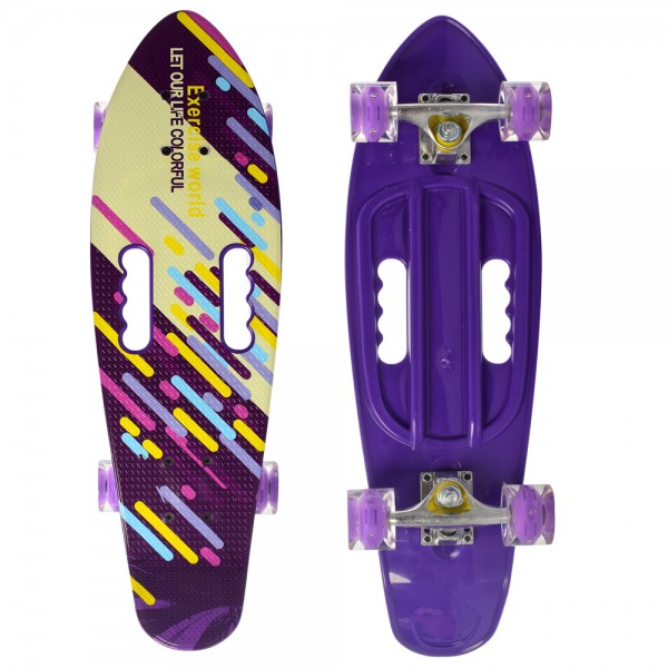 Скейт BAMBI MS 0463 фиолетовый
