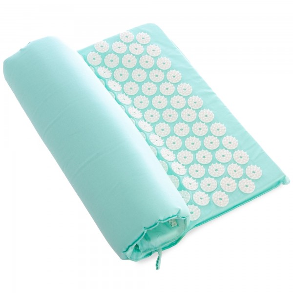 Килимок масажний аплікатор Кузнєцова Acupressure mat Zelart FI-1565 65x40см бірюзовий