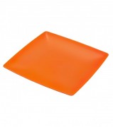 Тарелка пластиковая квадратная Гемопласт Оранжевый MGP-22227