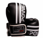 Боксерские перчатки PowerPlay 8 унций Черно-белый 3010