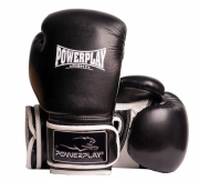Боксерские перчатки PowerPlay 10 унций Черный 3019