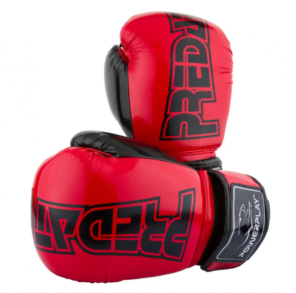 Боксерські рукавиці PowerPlay 8 унцій карбон Червоний 3017