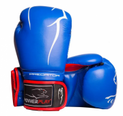 Боксерские перчатки PowerPlay 10 унций Синий 3018