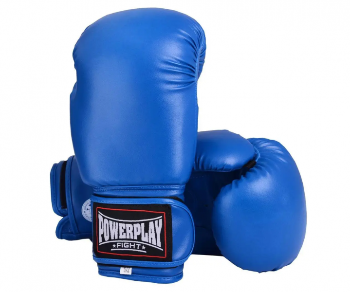 Боксерские перчатки PowerPlay 14 унций Синий 3004
