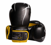 Боксерские перчатки PowerPlay 16 унций Черно-желтый 3018
