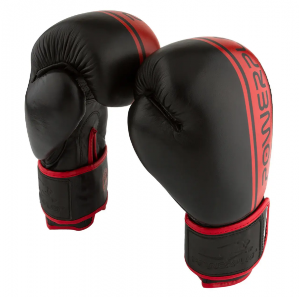 Боксерські рукавиці PowerPlay 10 унцій Чорно-червоний 3022 A