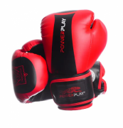 Боксерские перчатки PowerPlay 8 унций Красно-черный 3003