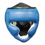 Защитный боксерский шлем-маска L Синий