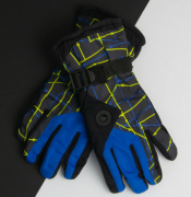 Перчатки мужские лыжные зимние (арт. 20-12-36) XXL синий