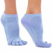 Носки для йоги с закрытыми пальцами Zelart FI-4945 размер 39 синий