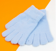 Перчатки для девочек S (арт. 21-25-29) светло-синий