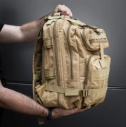 Рюкзак тактичний 30 л койот,Армійський похідний рюкзак Hoz із системою MOLLE