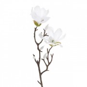 Ветка Магнолии заснеженная белая 49 см. Flora 12990