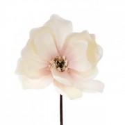 Цветок новогодний Магнолия кремово-розовый Flora 12991