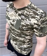 Армейская мужская военная футболка Hoz S в цвете пиксель