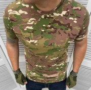 Футболка армейская Hoz мужская военная в цвете мультикам XL