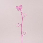 Подпорка для орхидей Бабочка розовая Flora 82093