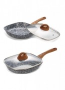Сковорода з кришкою та гранітним покриттям Edenberg EB-3341 - 20x4.5 см