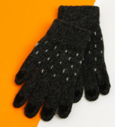 Яркие красивые перчатки  XS №20-7-93 черный