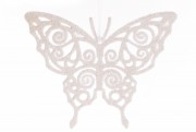 Ялинкова прикраса Bonadi метелик white