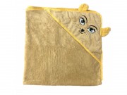 Полотенце 14010 детское, кошка, желтый