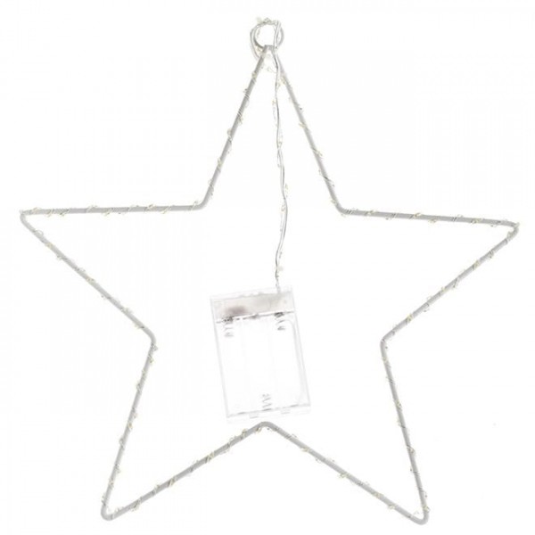 Декоративна зірка з LED-підсвічуванням 40 см. Flora 11297