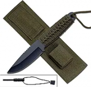 Elk Ridge: ніж із рукояттю в паракорді, кресало (HK-106C)