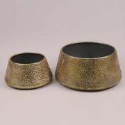 Комплект металлических круглых кашпо Flora 2 шт. 21700