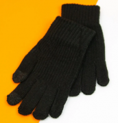 Перчатки для подростков для сенсорных телефонов L (арт. 21-7-21а) черный