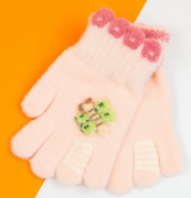 Перчатки для девочек XS (арт. 21-25-26) светло розовый