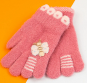 Перчатки для девочек XS (арт. 21-25-26) розовый