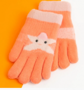 Перчатки  зимние для мальчиков и девочек XS (арт. 20-25-14) оранжевый